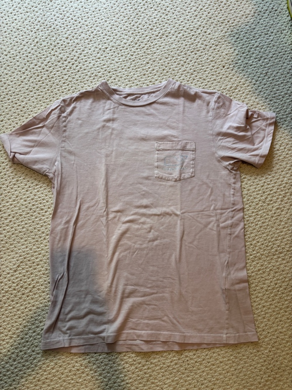 Vineyard Vines Men's Short-Sleeve Pocket Tee - Light Mauve
